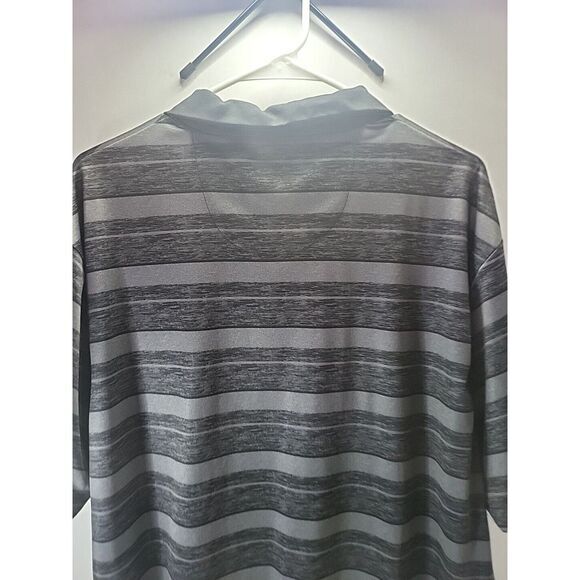Ben Hogan Golf Polo Shirt Men's‎ Size XL Gray Striped Short Sleeve Moisture Wick - Picture 8 of 9